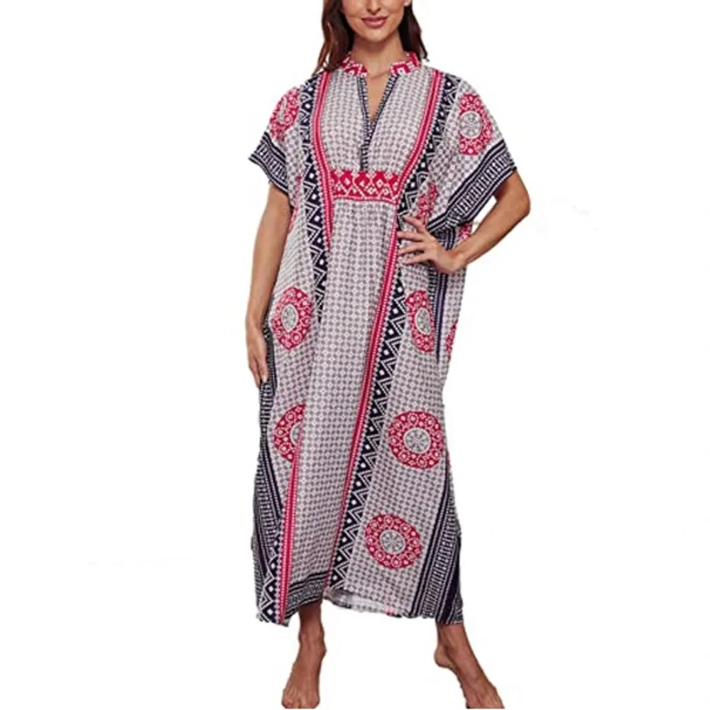 Patterned Kaftan - One Size - Picture 3 of 8